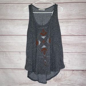 Project Social T gray tank high-low